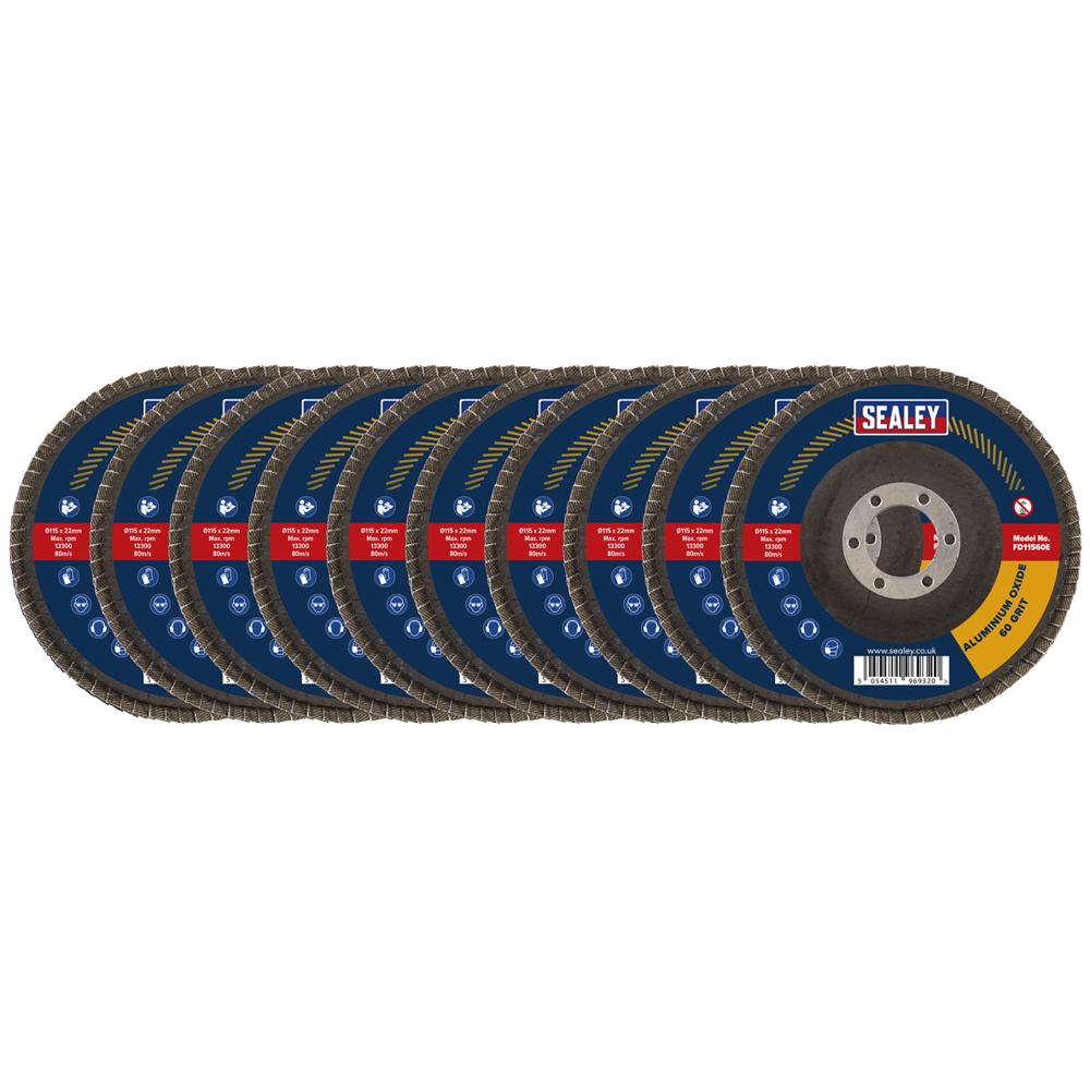 Aluminium Abrasive Flap Discs Pack of 10