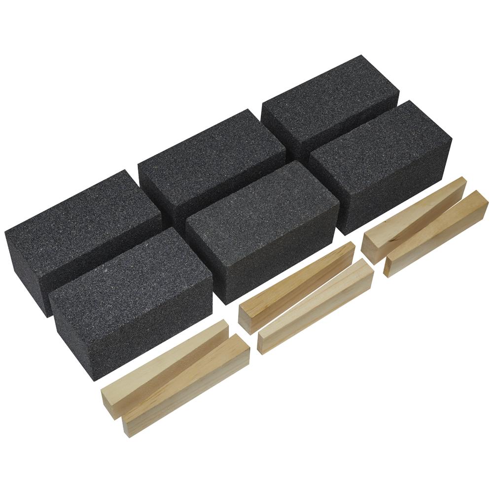 Sealey 50mm x 100mm Floor Grinding Block Set 36g Pack of 6