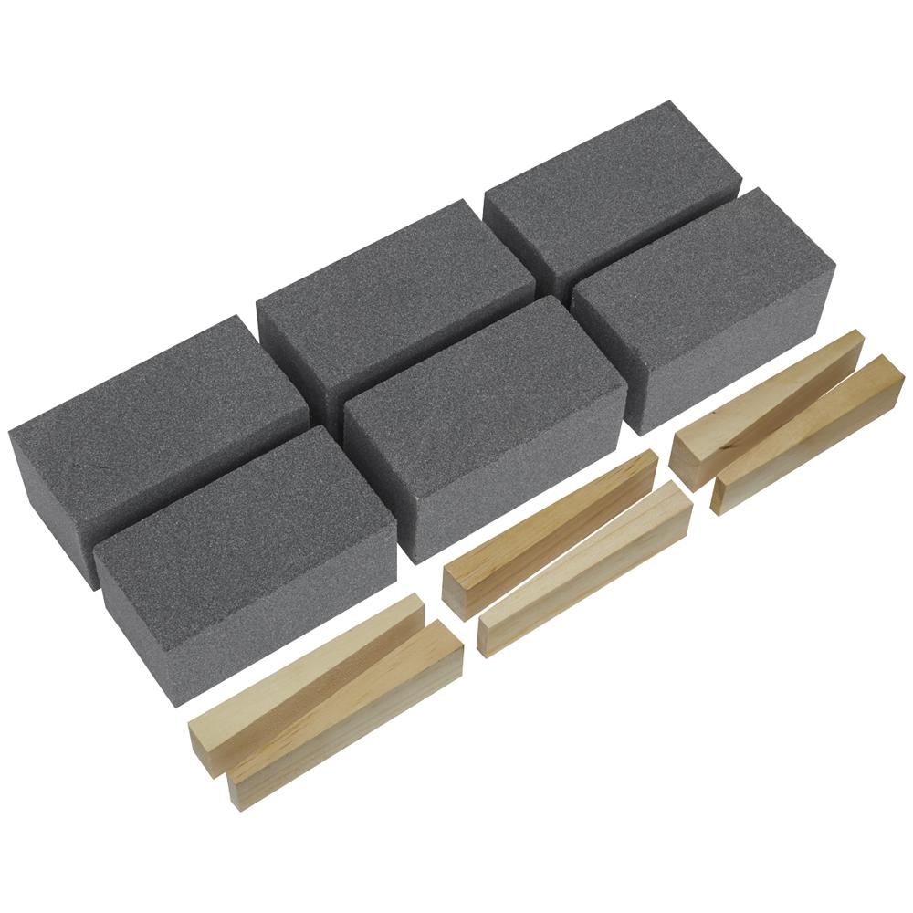 Sealey 50mm x 100mm Floor Grinding Block Set 60g Pack of 6