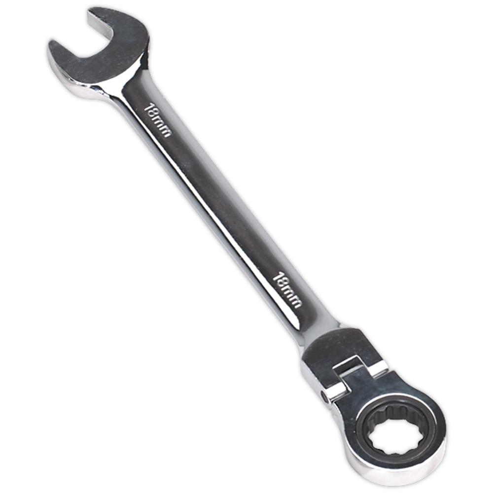 Flexible Head Ratchet Combination Spanner Metric