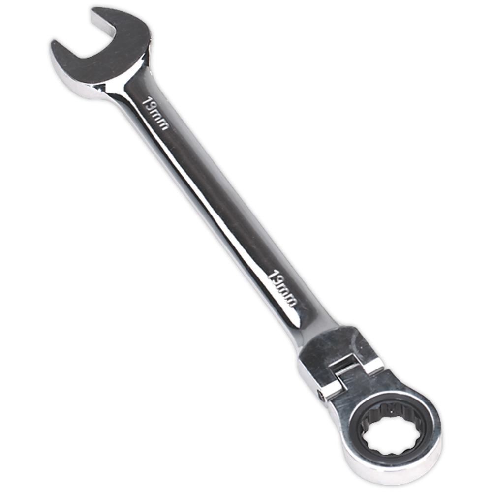 Flexible Head Ratchet Combination Spanner Metric