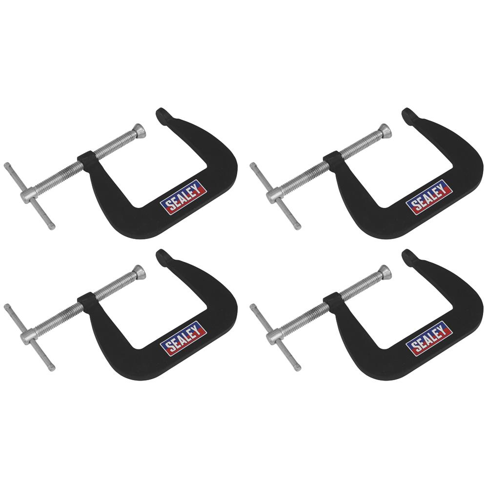 Sealey 4 Piece Junior G Clamp Set
