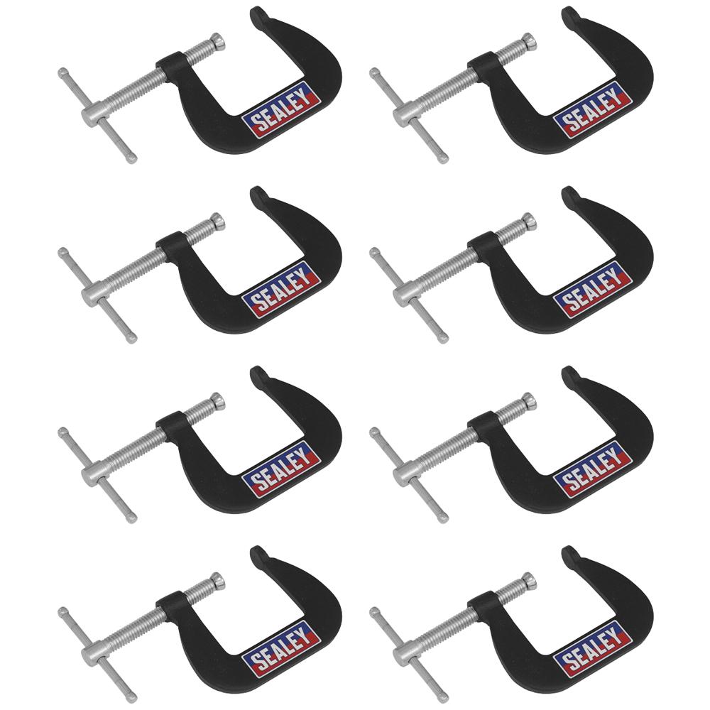 8 Piece Junior G Clamp Set