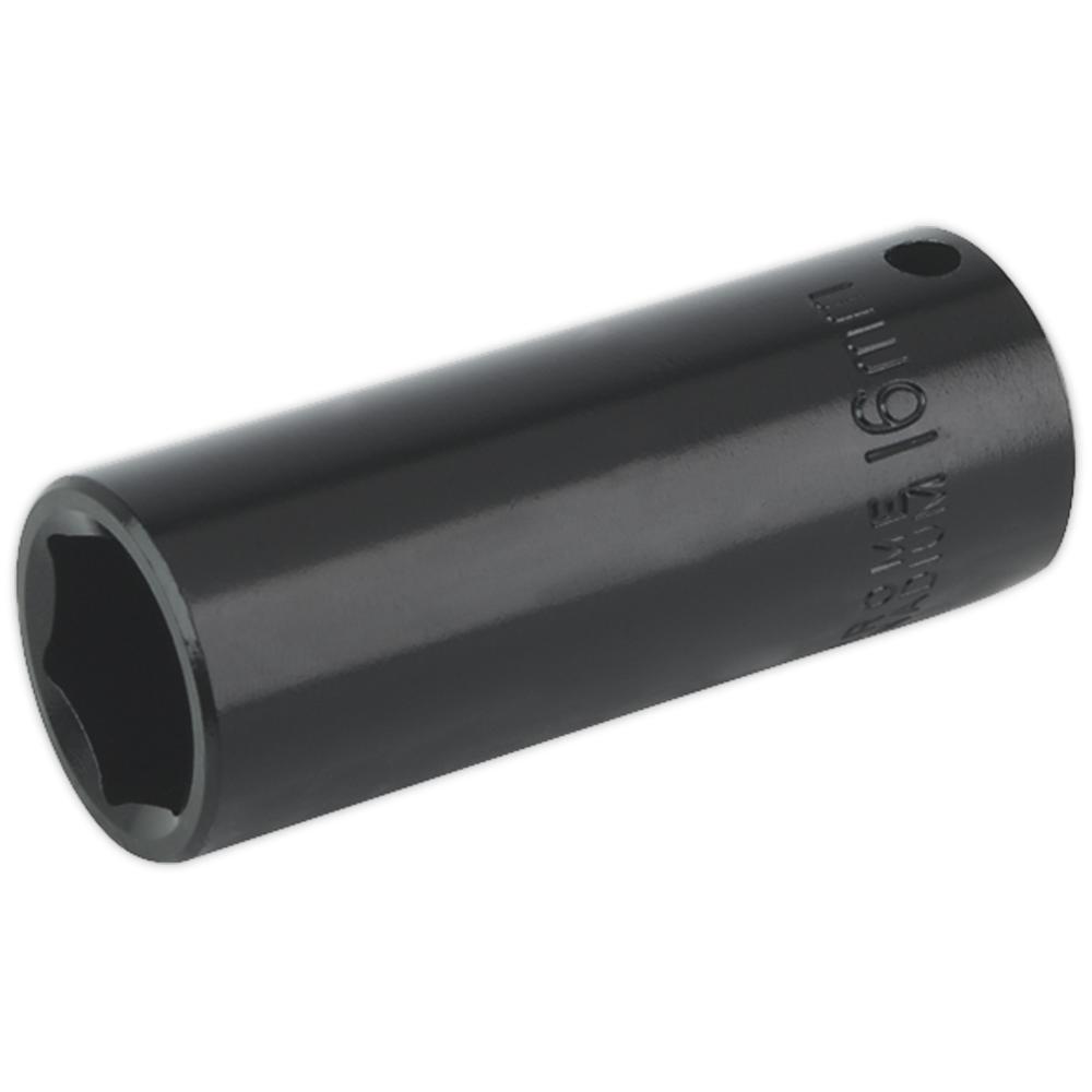 Sealey 3/8" Drive Deep Hexagon Impact Socket Metric 3/8" 16mm