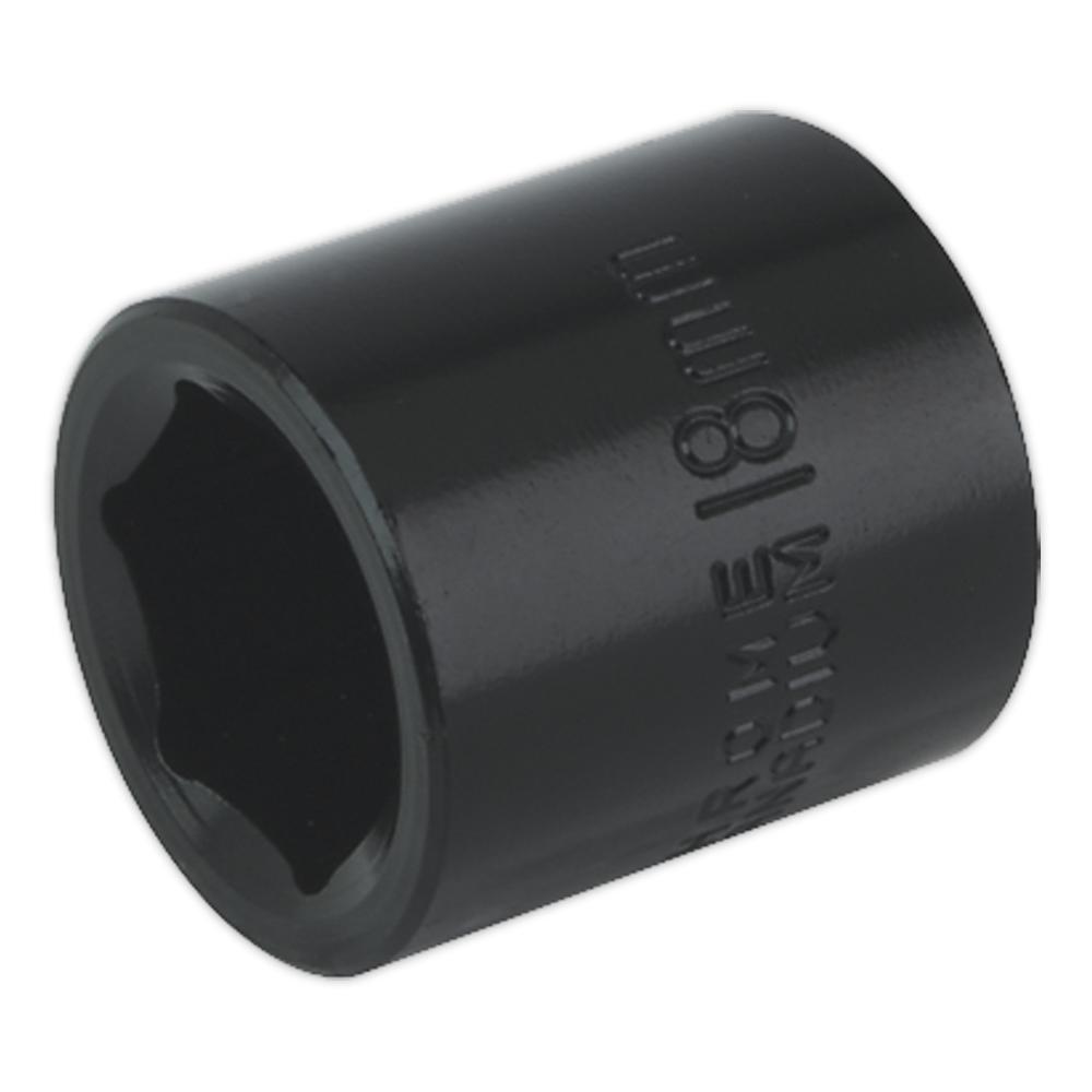Sealey 3/8" Drive Hexagon Impact Socket Metric 3/8" 18mm