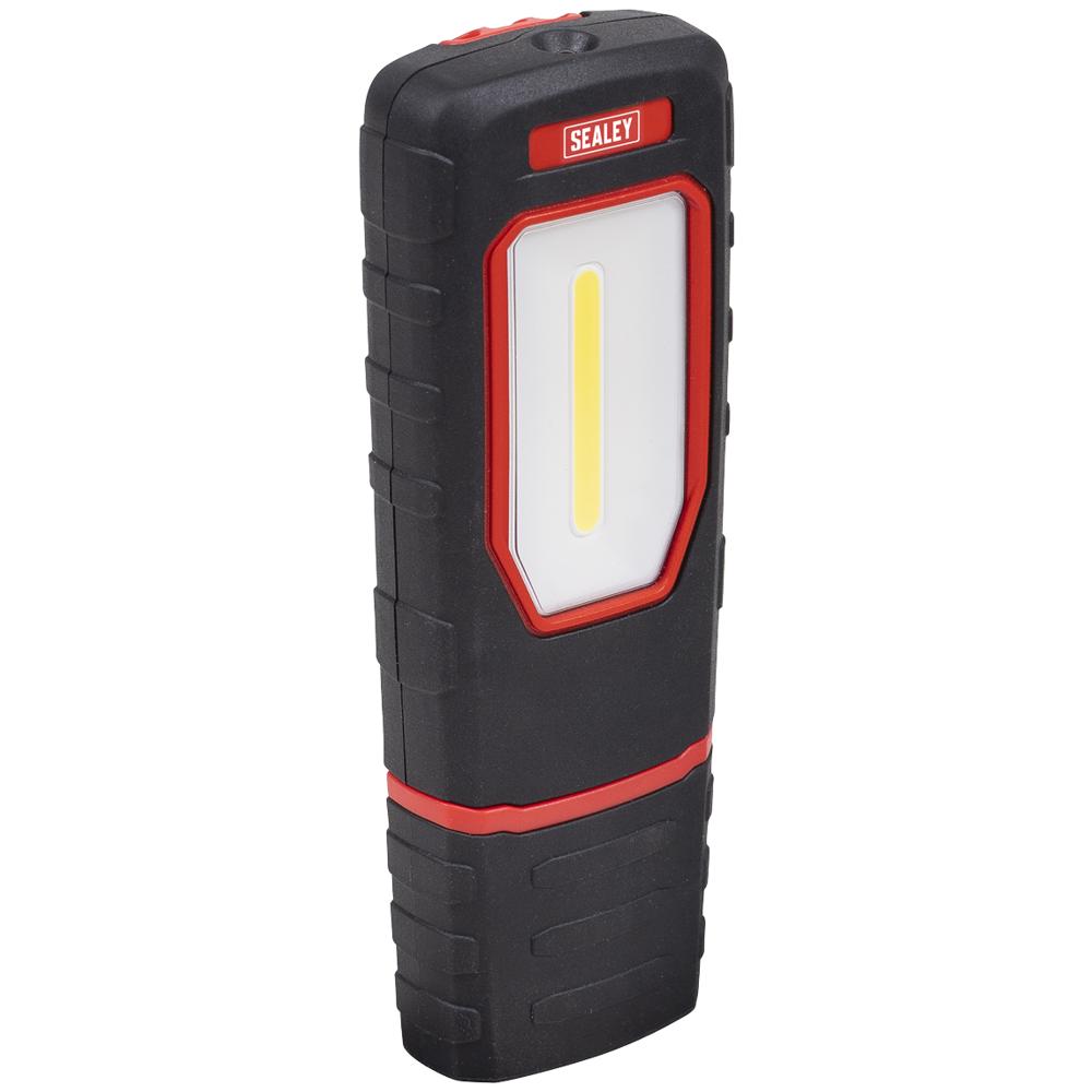Sealey Rechargeable 360° Inspection Lamp 2w Cob + 1w Led Li-ion Black