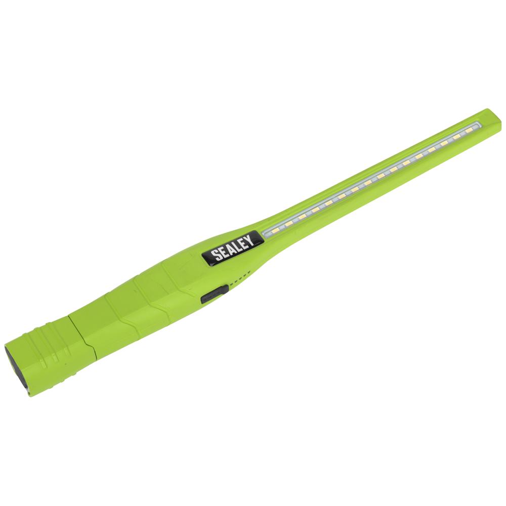 Sealey Rechargeable LED Slim Inspection Lamp Green