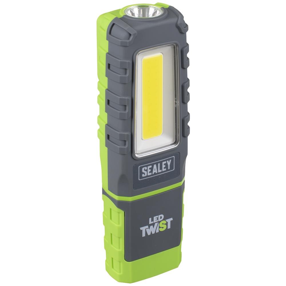 LED Twist Rechargeable Inspection Light 5W Cob & 1W SMD