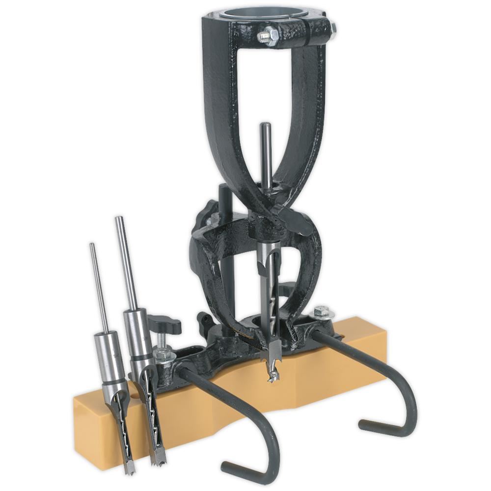 MA10 Wood Mortising Attachment and Chisel Set for Pillar Drills