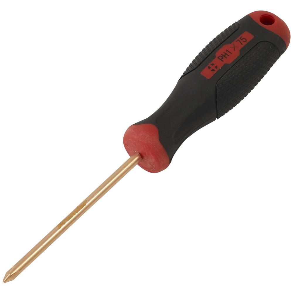 Sealey Non Sparking Phillips Screwdriver PH1 75mm