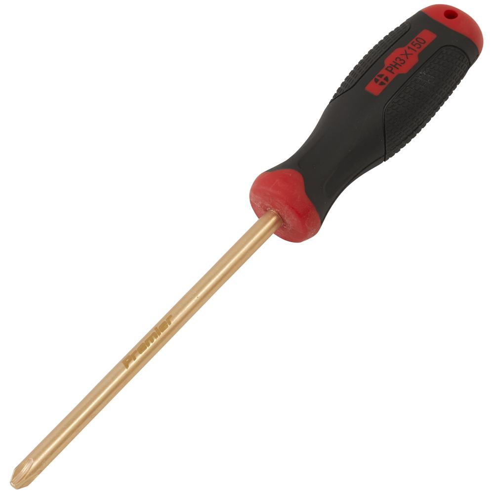 Sealey Non Sparking Phillips Screwdriver PH3 150mm