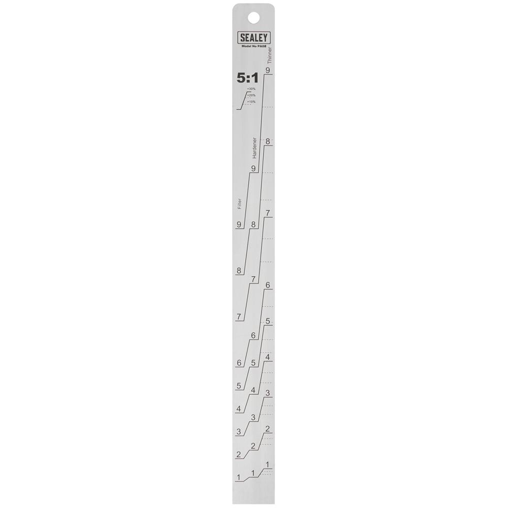 Sealey Aluminium Paint Measuring Stick 5:1/5:3