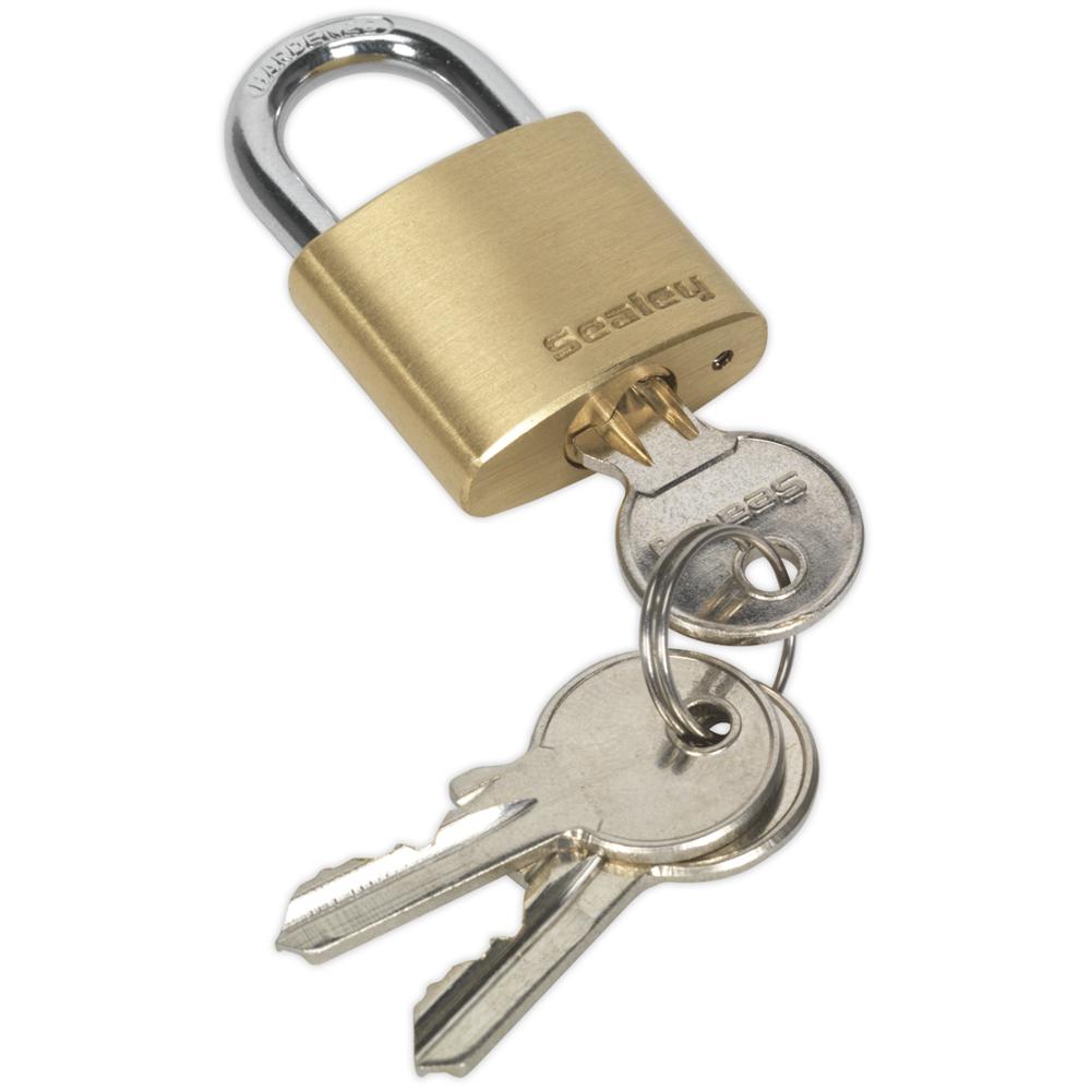 Sealey Brass Padlock 30mm Standard