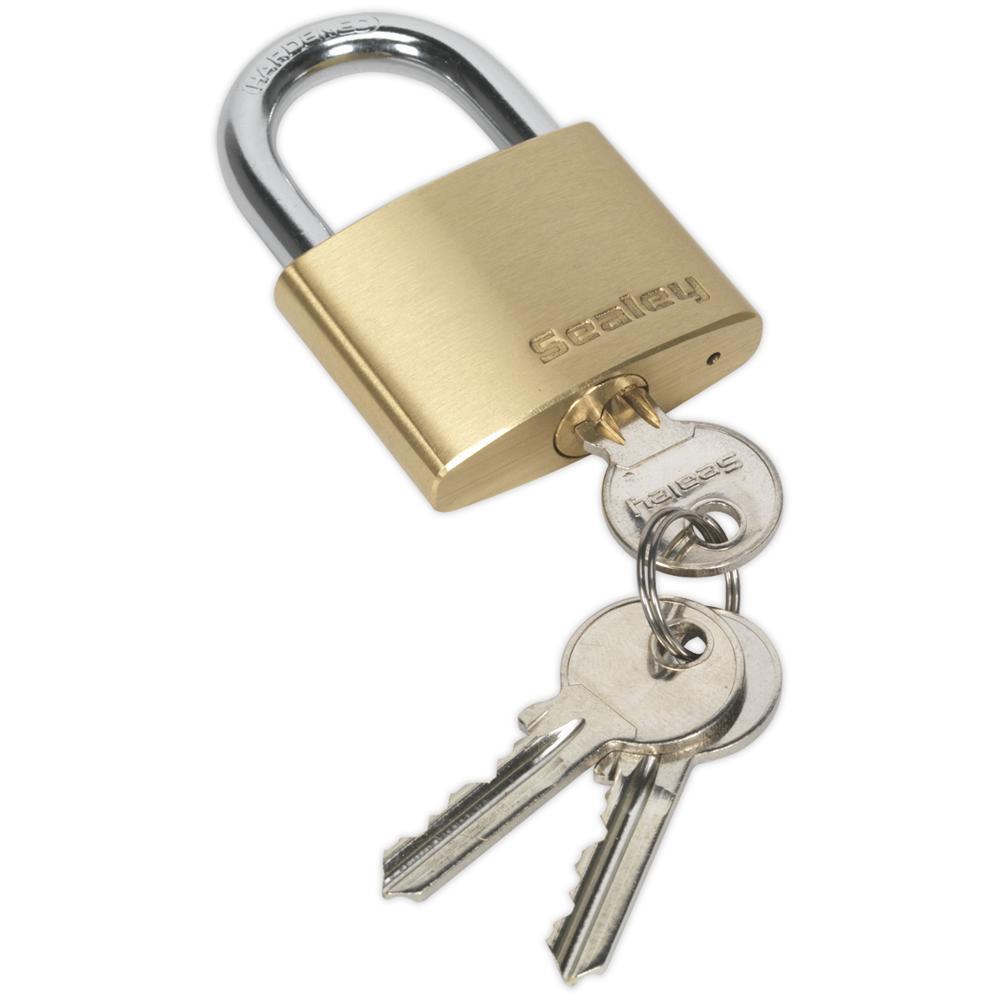 Sealey Brass Padlock 50mm Standard