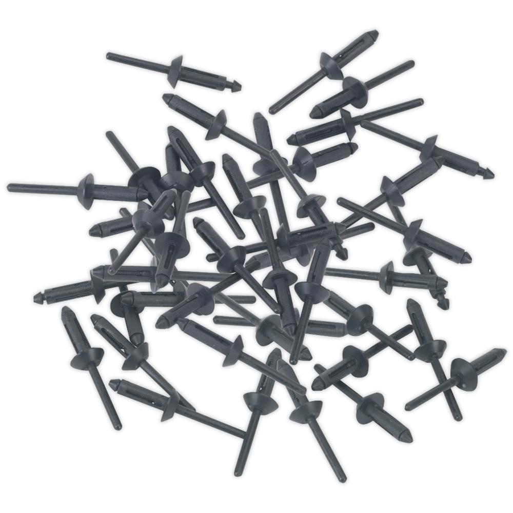 Sealey Plastic Rivets 5mm 15.8mm Pack of 50