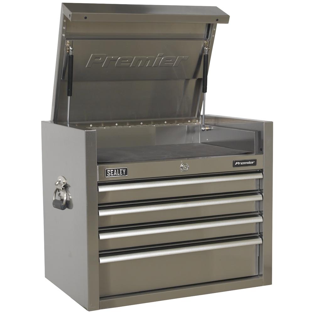 Premier 4 Drawer Stainless Steel Tool Chest