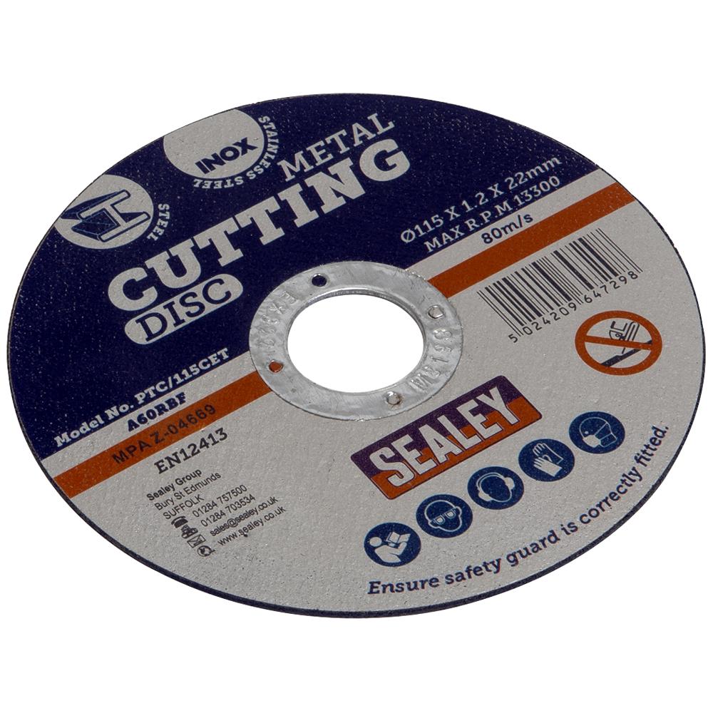 Sealey Metal Cutting Disc 115mm 1mm Pack Of 1