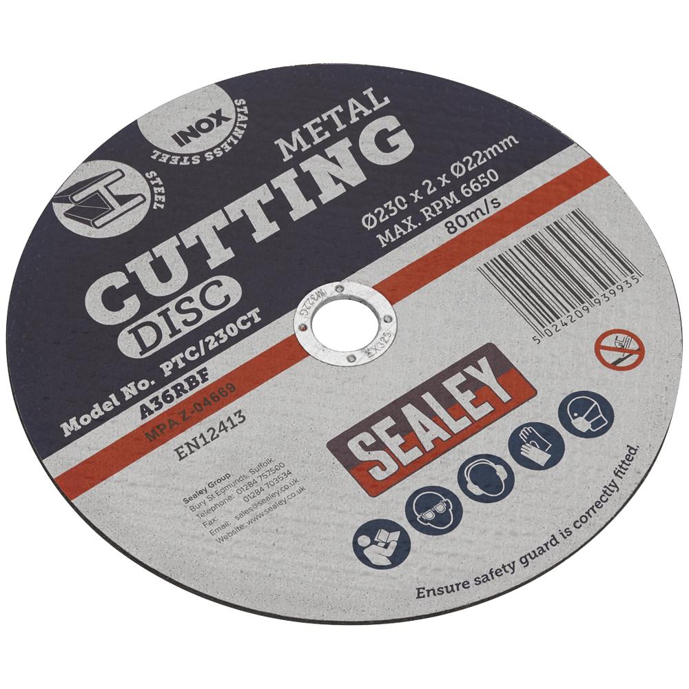 Sealey Metal Cutting Disc 230mm 1.9mm Pack Of 1