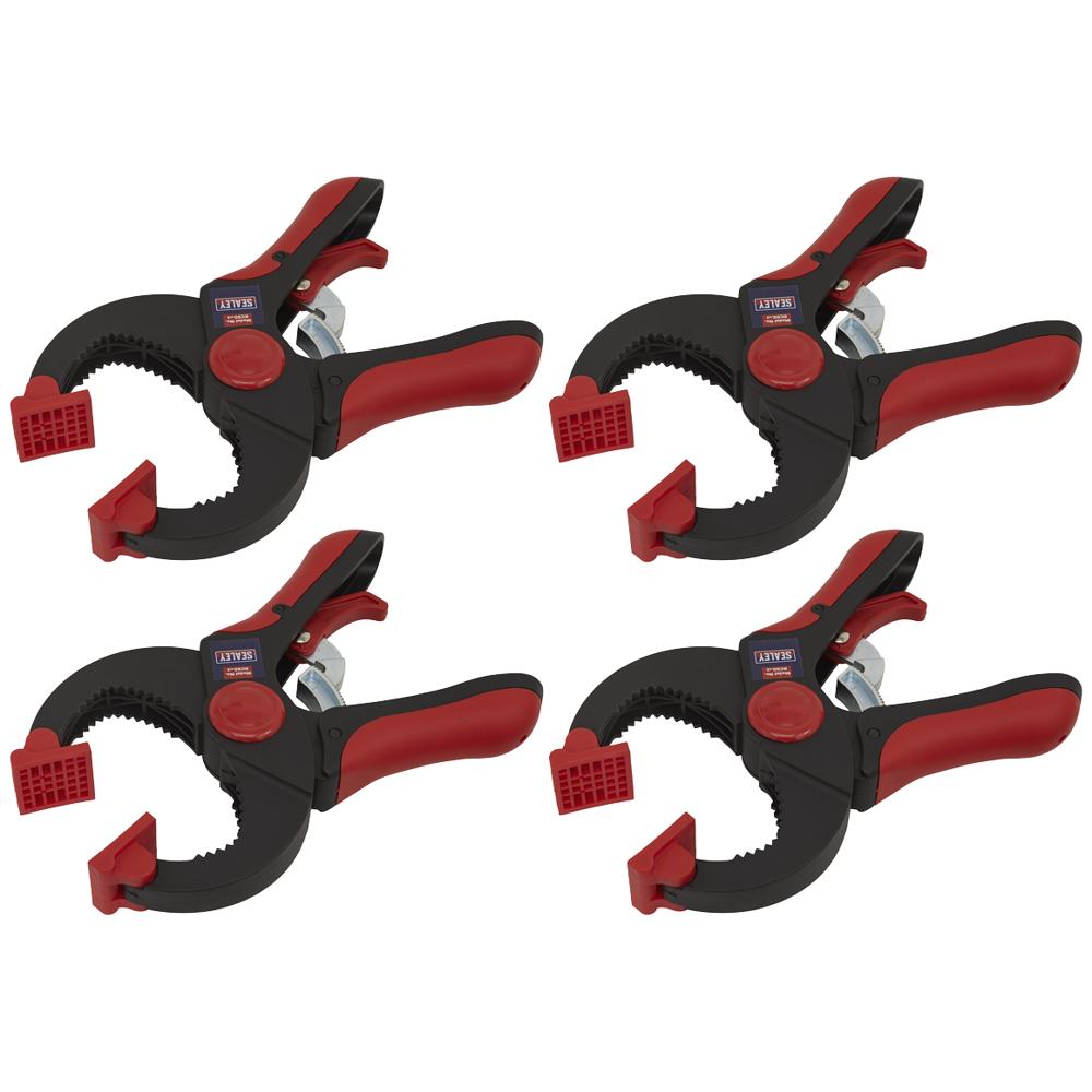 Sealey Quick Ratchet Clamp Pack of 4 45mm
