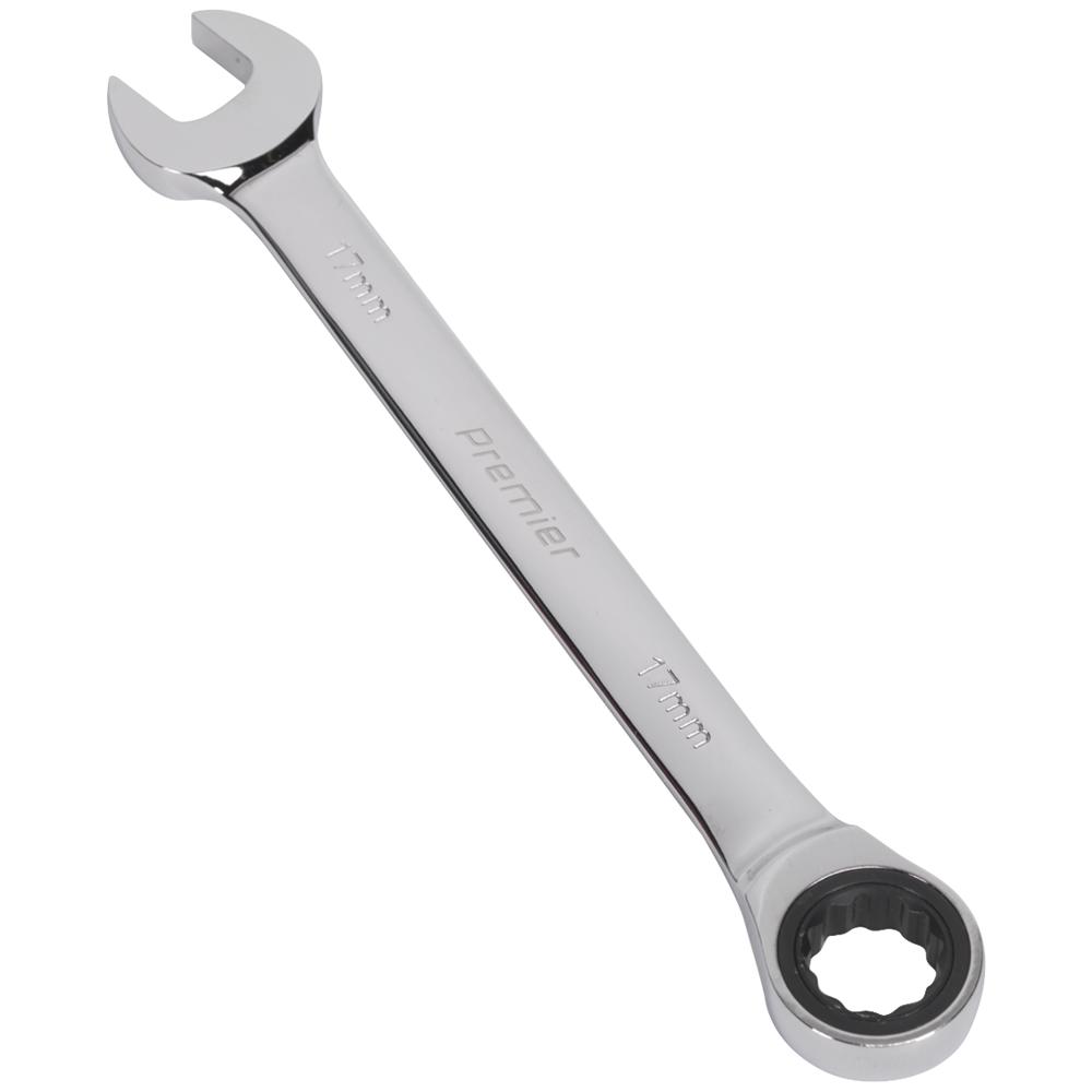 Sealey Ratchet Combination Spanner 17mm