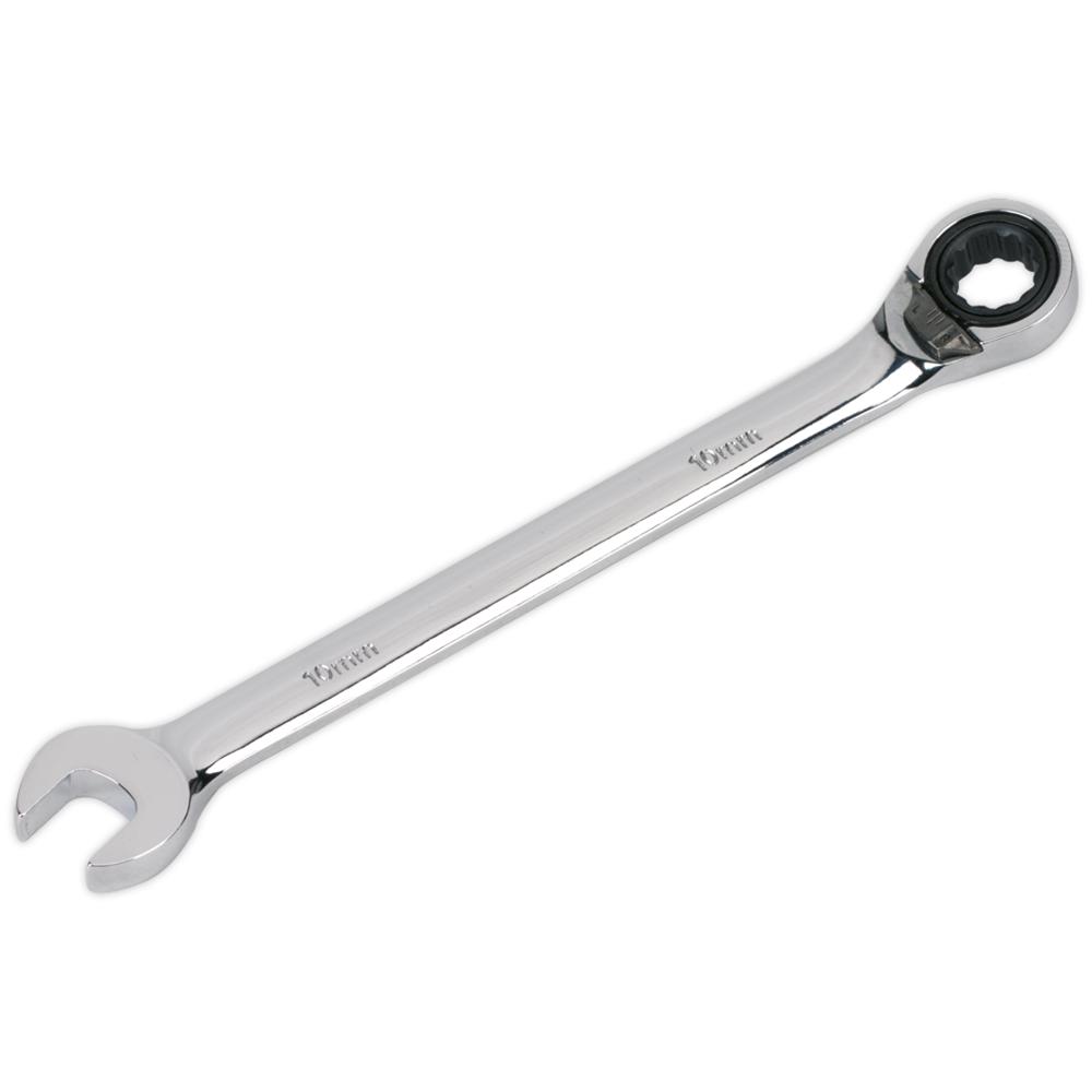 Sealey Reversible Ratchet Combination Spanner 10mm