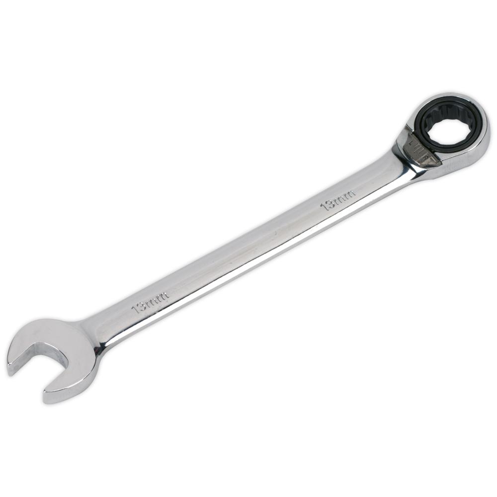 Sealey Reversible Ratchet Combination Spanner 13mm