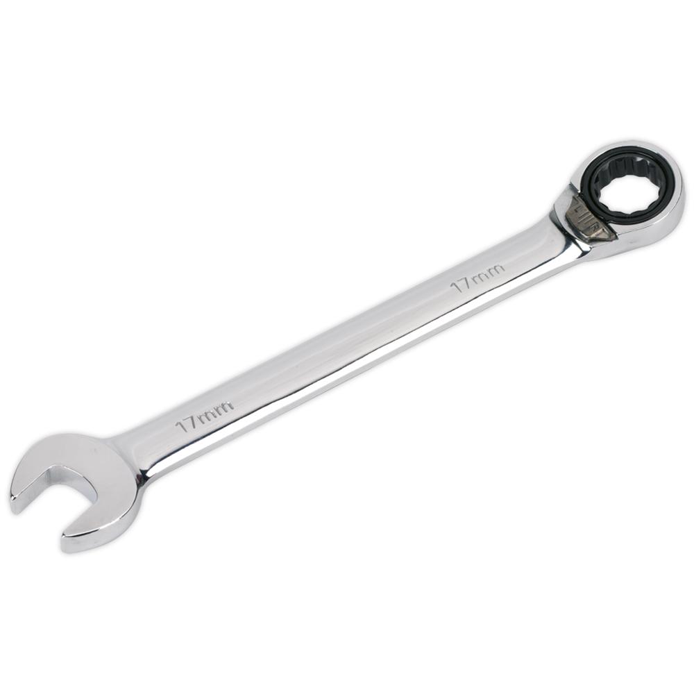 Sealey Reversible Ratchet Combination Spanner 17mm