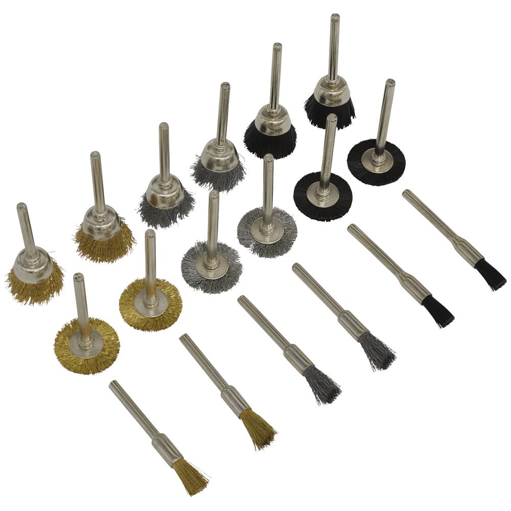 18 Piece Rotary Multi Tool Wire Brush Set