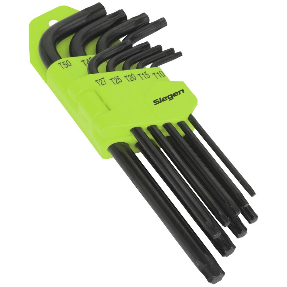 Siegen 9 Piece Long Torx Key Set
