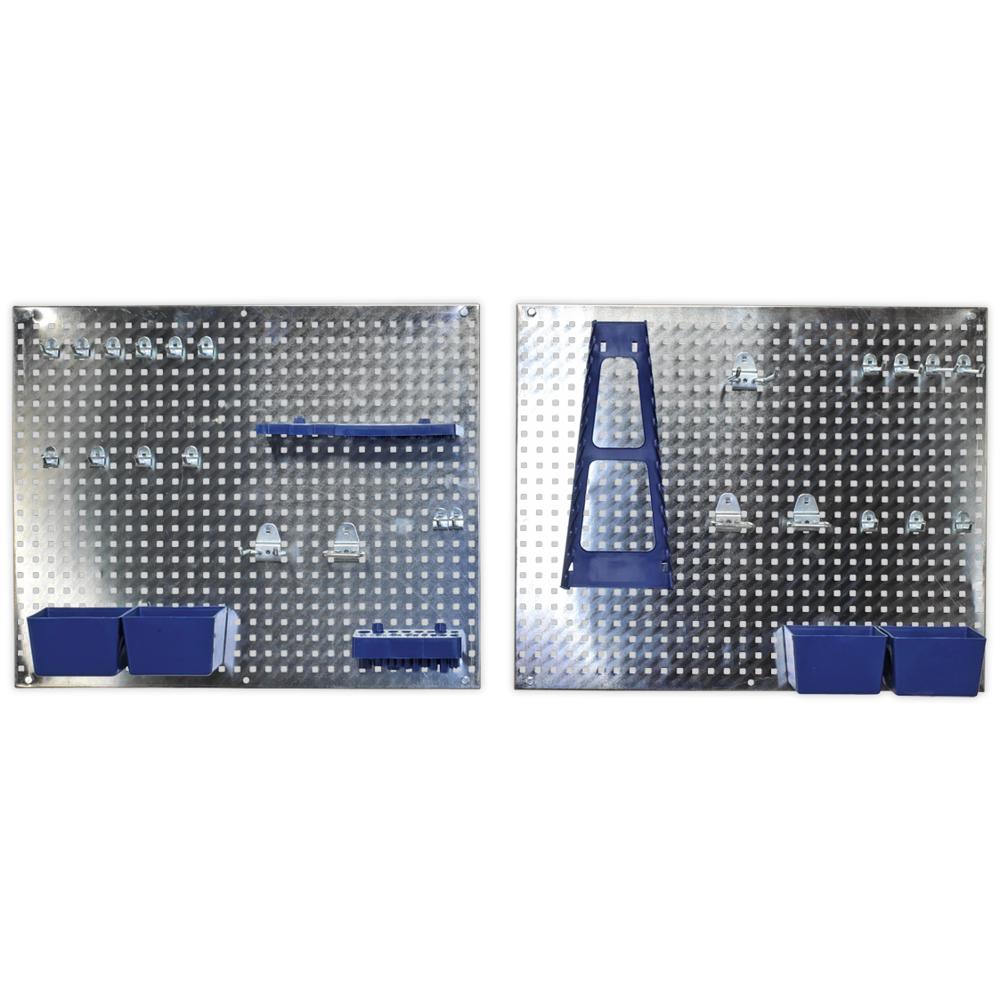 34 Piece Wall Storage Pegboard Set