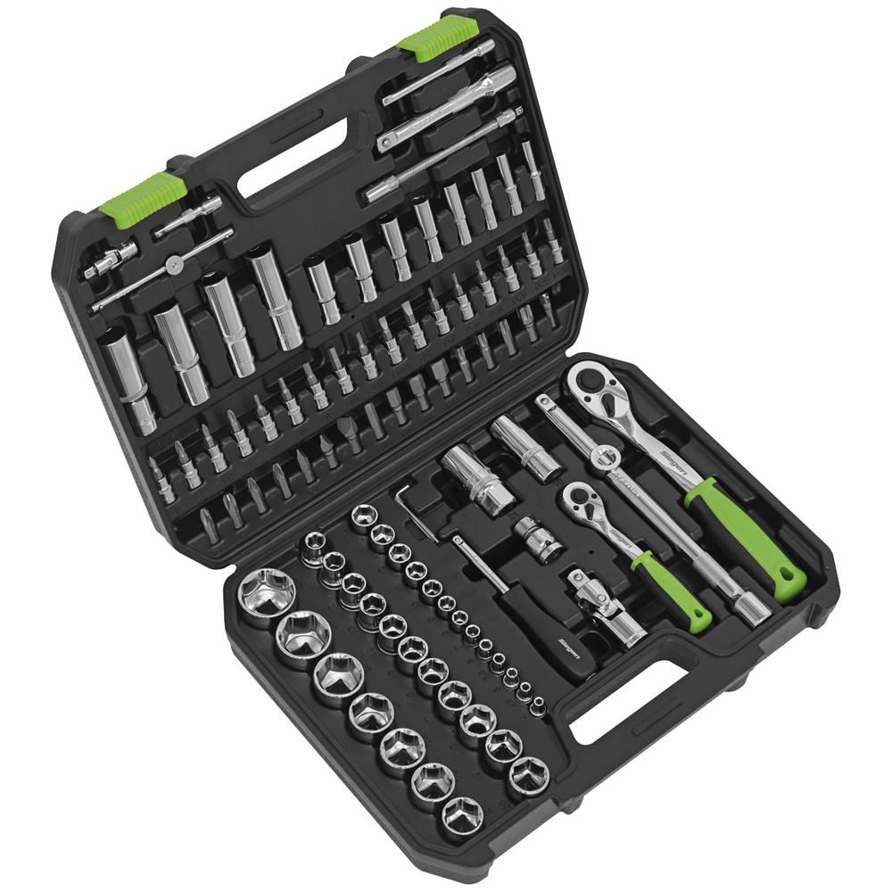 Siegen 94 Piece 1/4" and 1/2" Drive Socket Set Combination