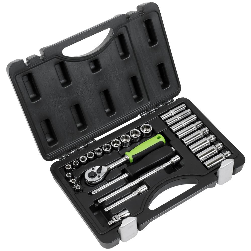 Siegen 26 Piece 1/4" Drive Hex Socket Set 1/4