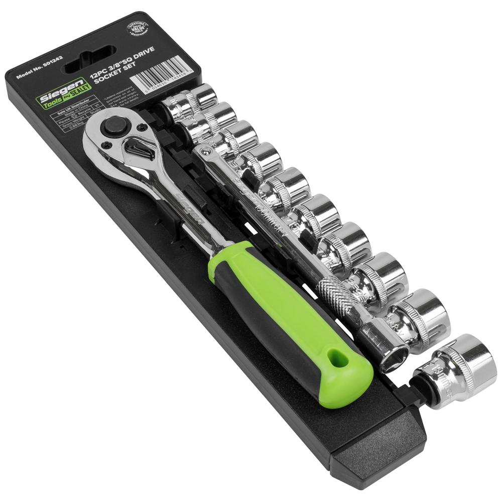 Siegen 12 Piece 3/8" Drive Hex Socket Set 3/8