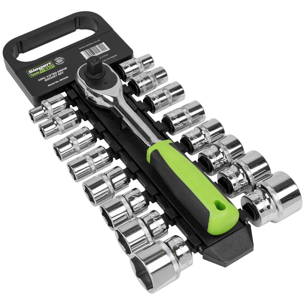 17 Piece 1/2" Drive Hex Socket Set