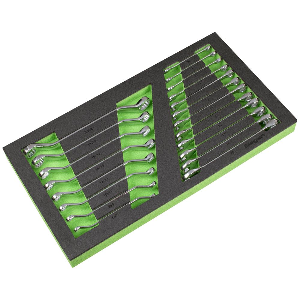 20 Piece Combination and Offset Spanner Set in Module Tray