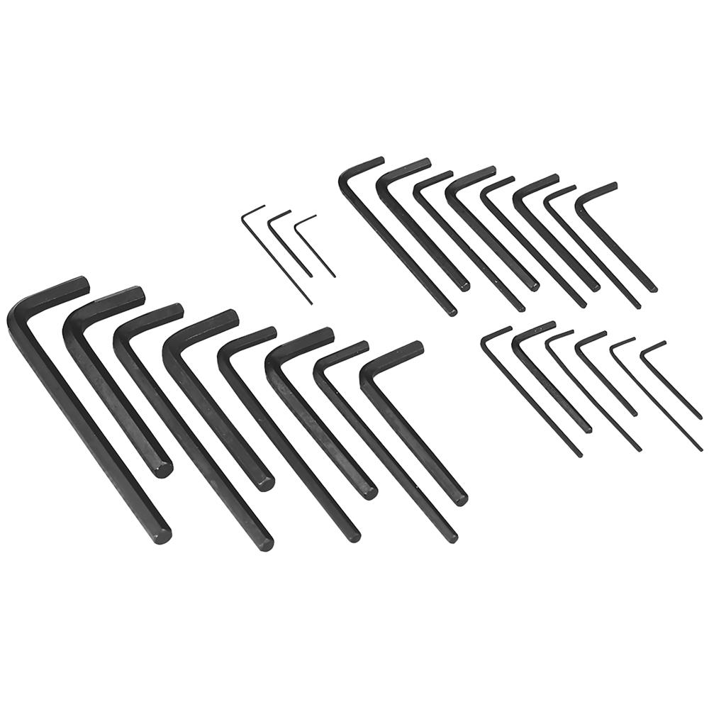 Siegen 25 Piece Hexagon Allen Key Set Metric and Imperial