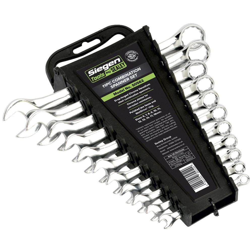 Siegen 11 Piece WallDrive Combination Spanner Set Metric
