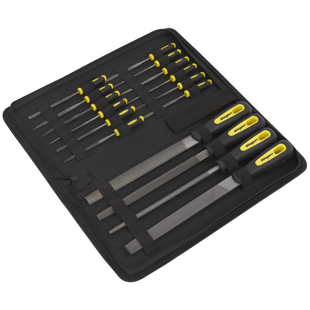 Siegen 16 Piece Engineer's and Needle File Set