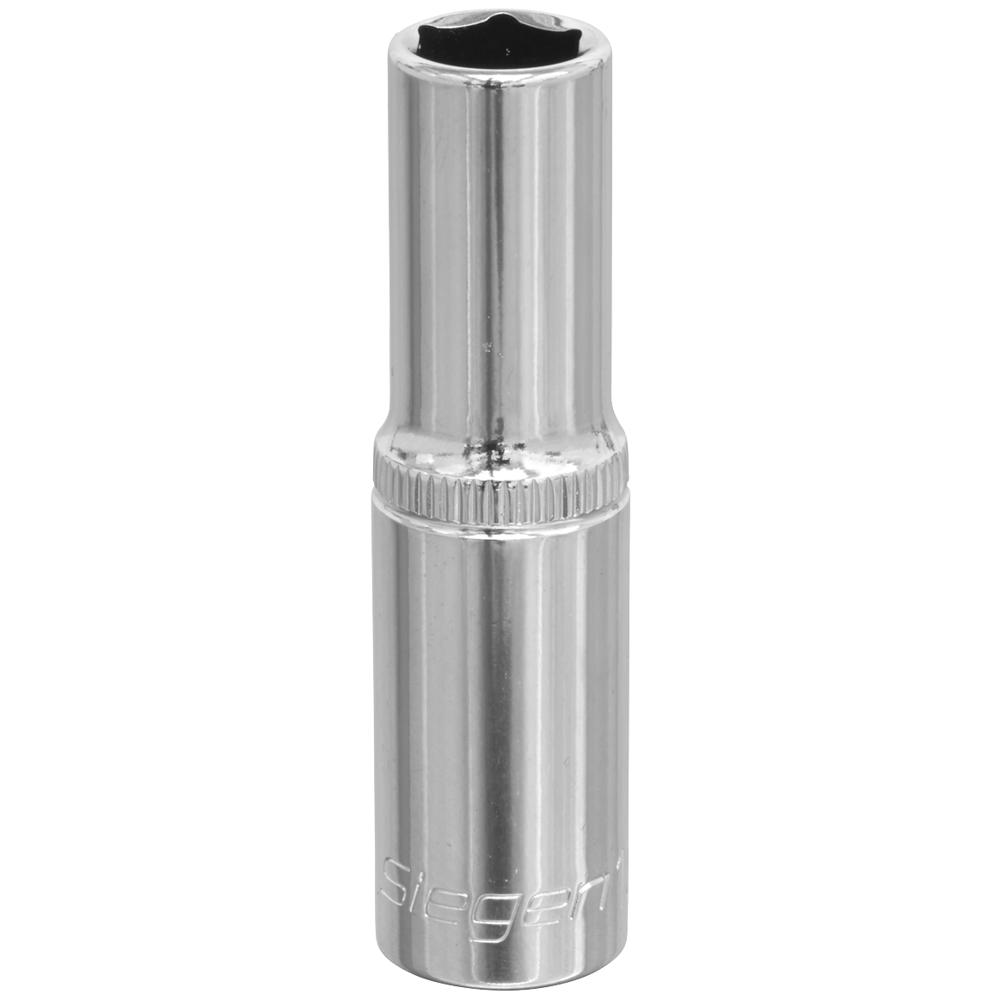 Siegen 3/8" Drive Deep Hexagon WallDrive Socket Metric 3/8" 8mm