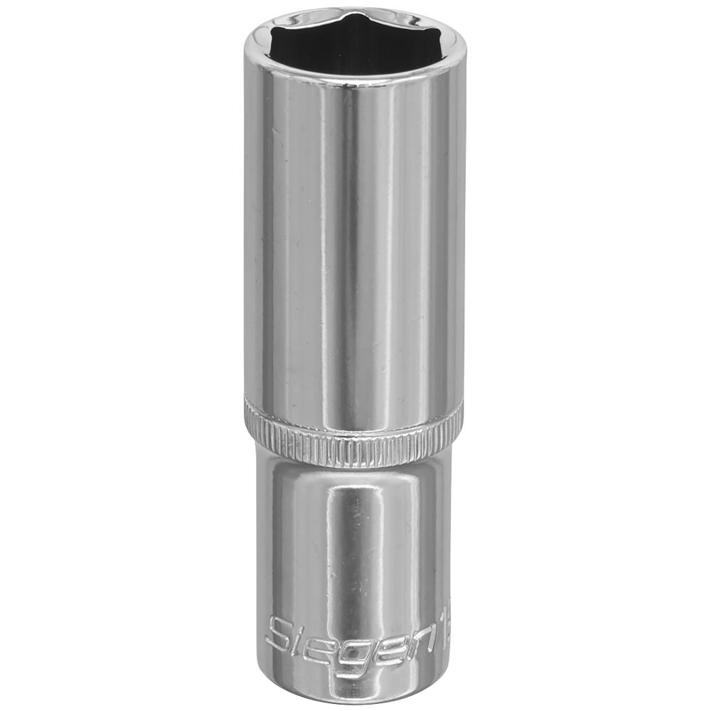 Siegen 1/2" Drive Deep Hexagon WallDrive Socket Metric 1/2" 19mm