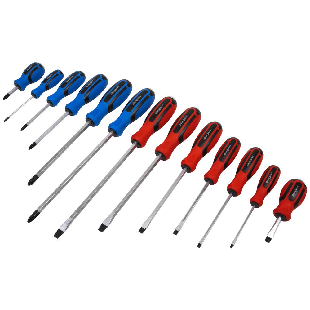 13 Piece Hammer Through Screwdriver Set