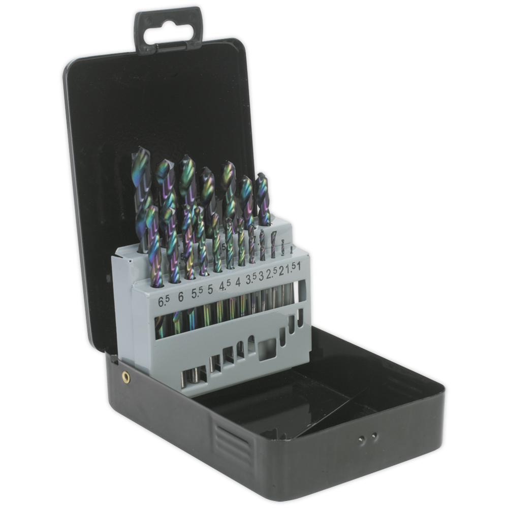 Siegen 19 Piece HSS Titanium Coated Drill Bit Set