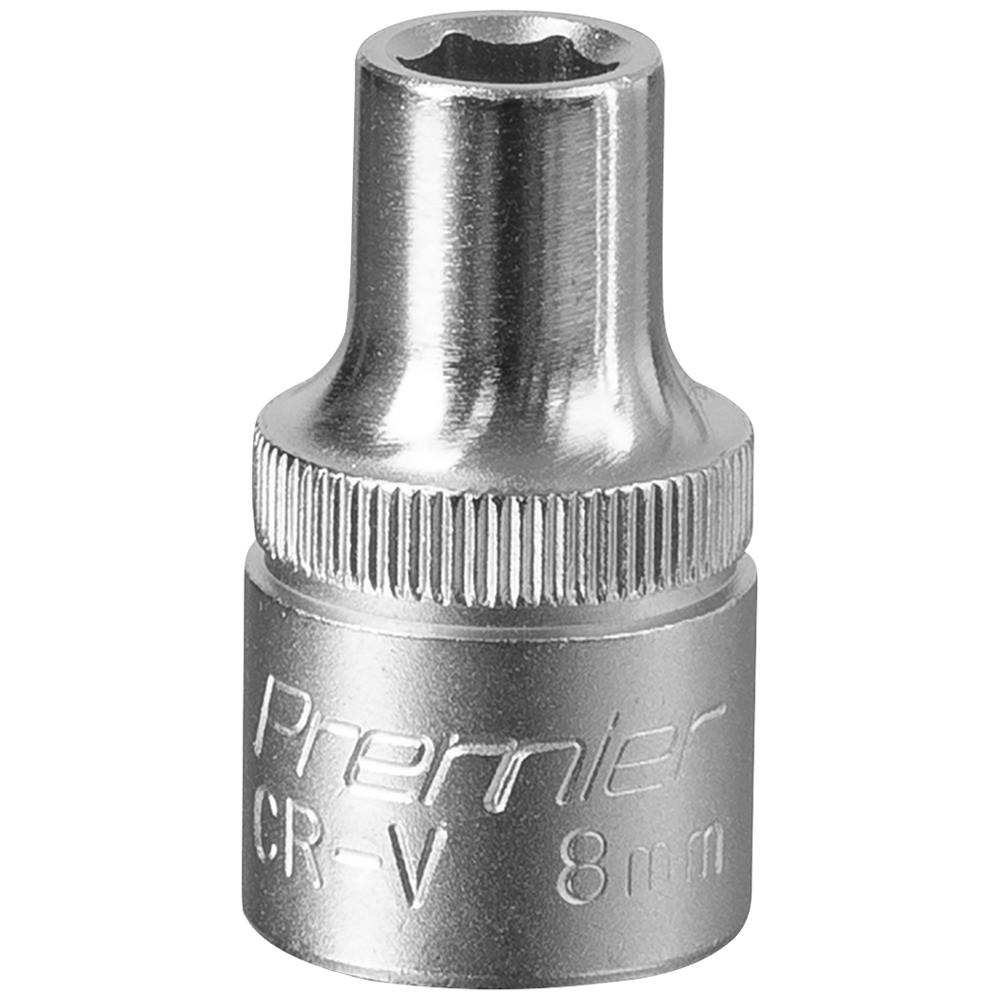 Sealey 1/2" Drive Hexagon WallDrive Socket Metric 1/2" 8mm