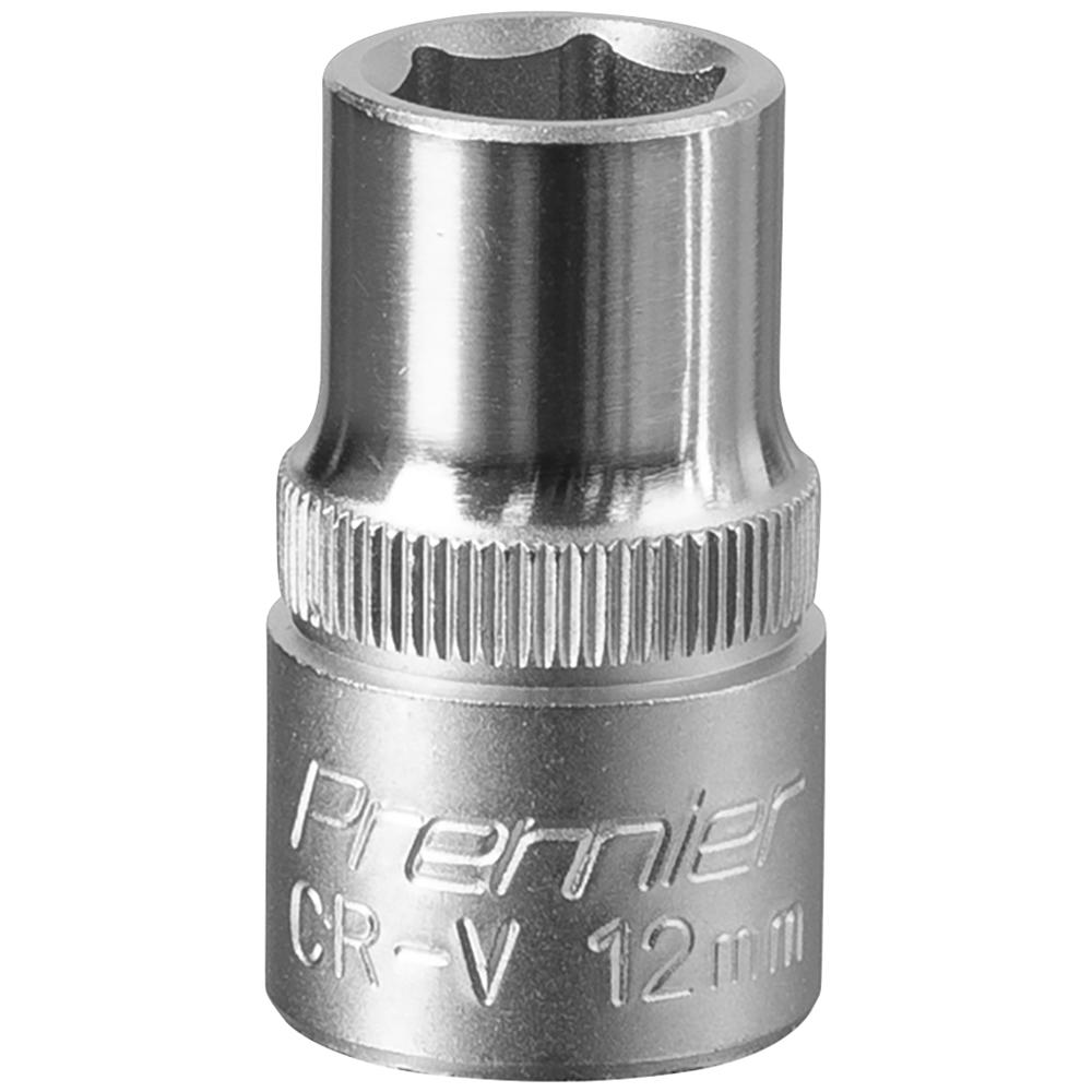 Sealey 1/2" Drive Hexagon WallDrive Socket Metric 1/2" 12mm