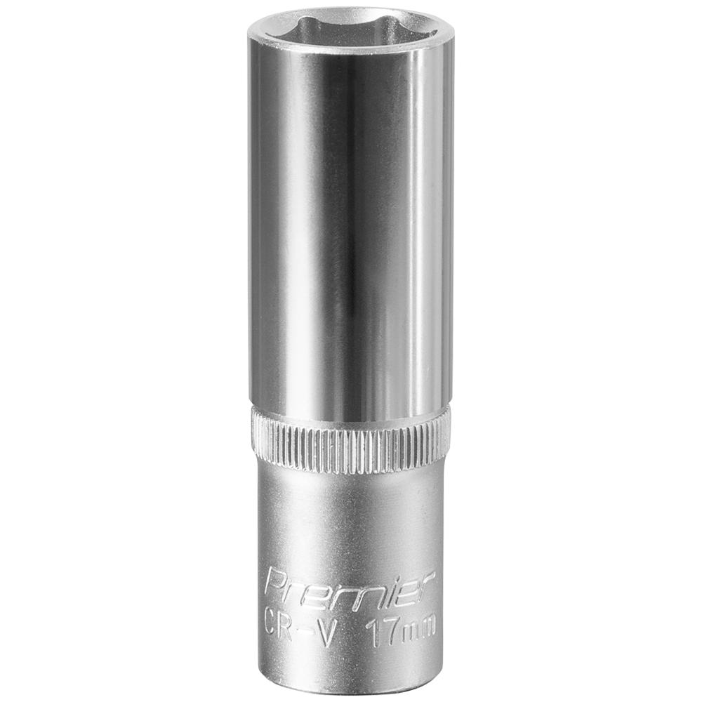 Sealey 1/2" Drive Deep Hexagon WallDrive Socket Metric 1/2" 17mm