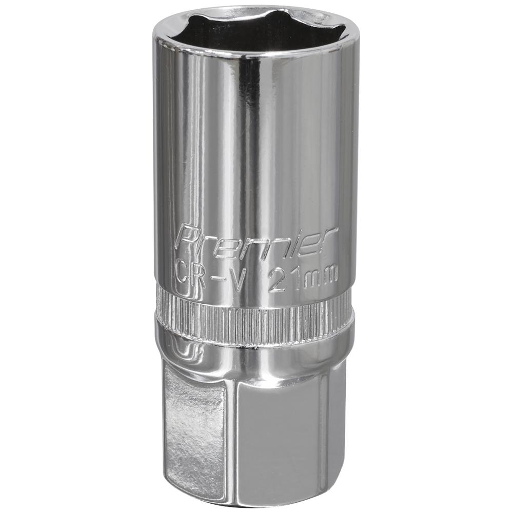 Sealey 1/2" Drive Hexagon Spark Plug Socket Metric 1/2" 21mm