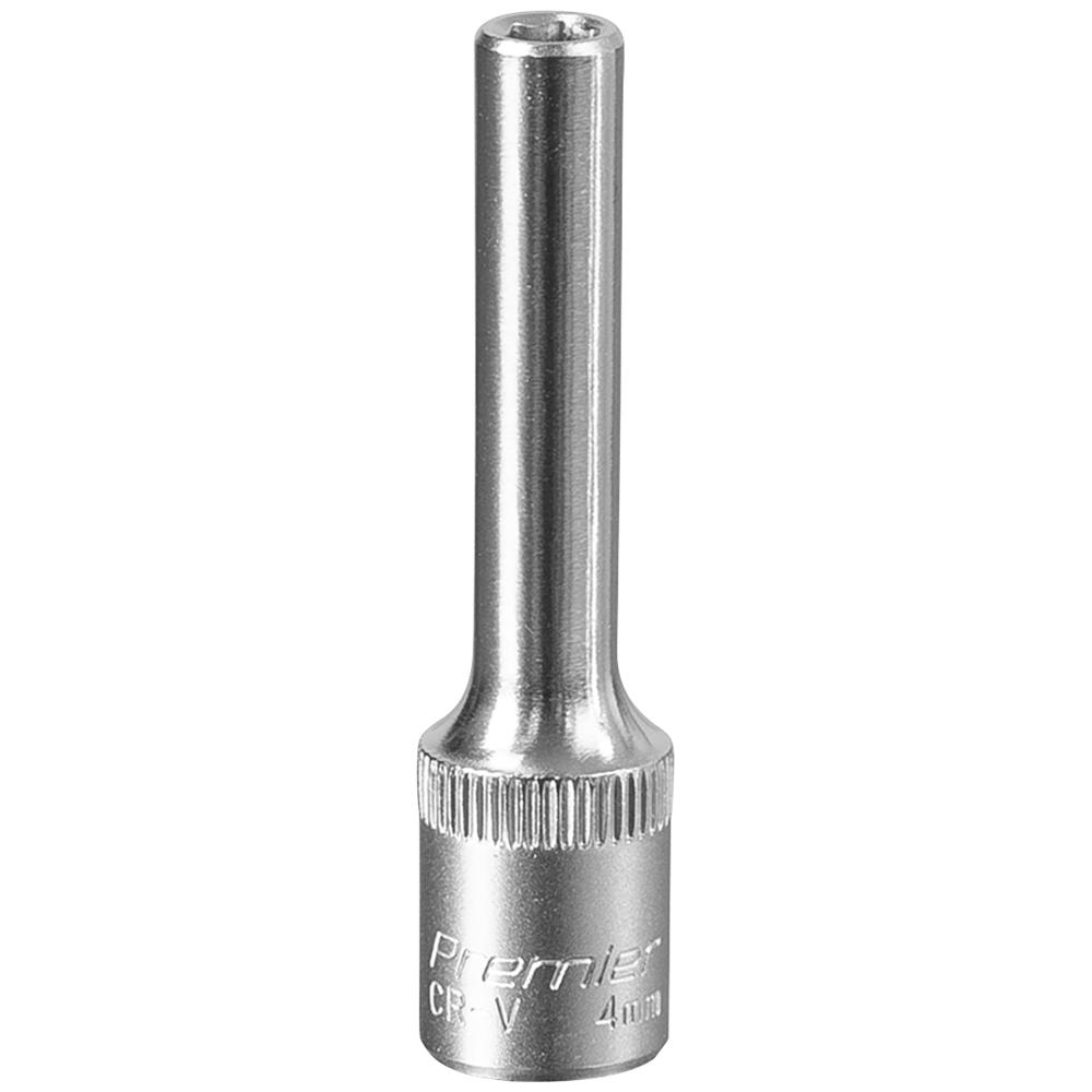 Sealey 1/4" Drive Deep Hexagon WallDrive Socket Metric 1/4" 4mm