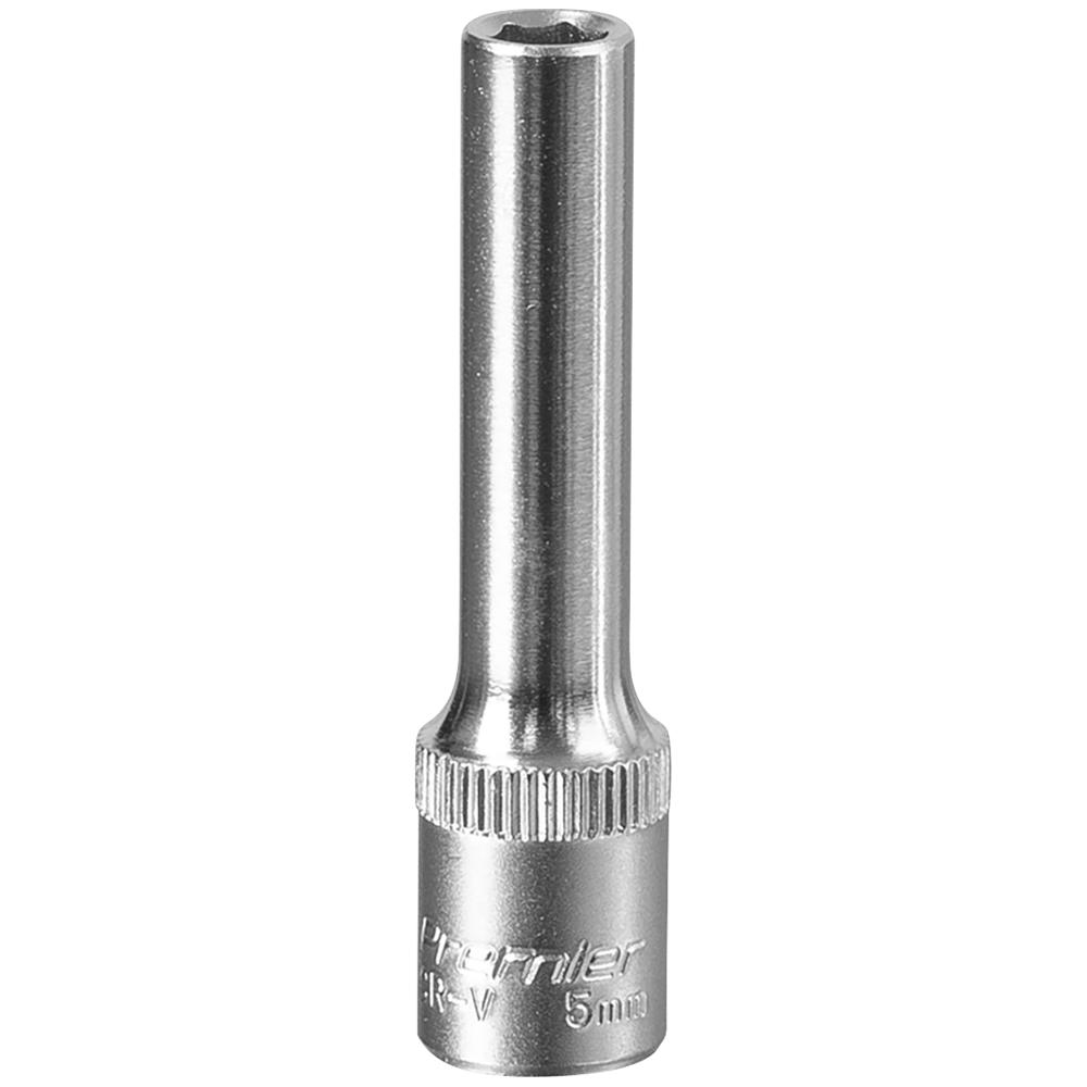 Sealey 1/4" Drive Deep Hexagon WallDrive Socket Metric 1/4" 5mm
