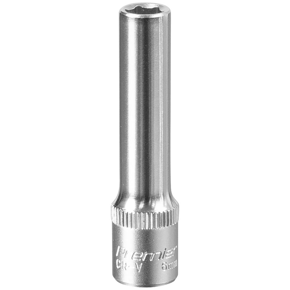 Sealey 1/4" Drive Deep Hexagon WallDrive Socket Metric 1/4" 6mm
