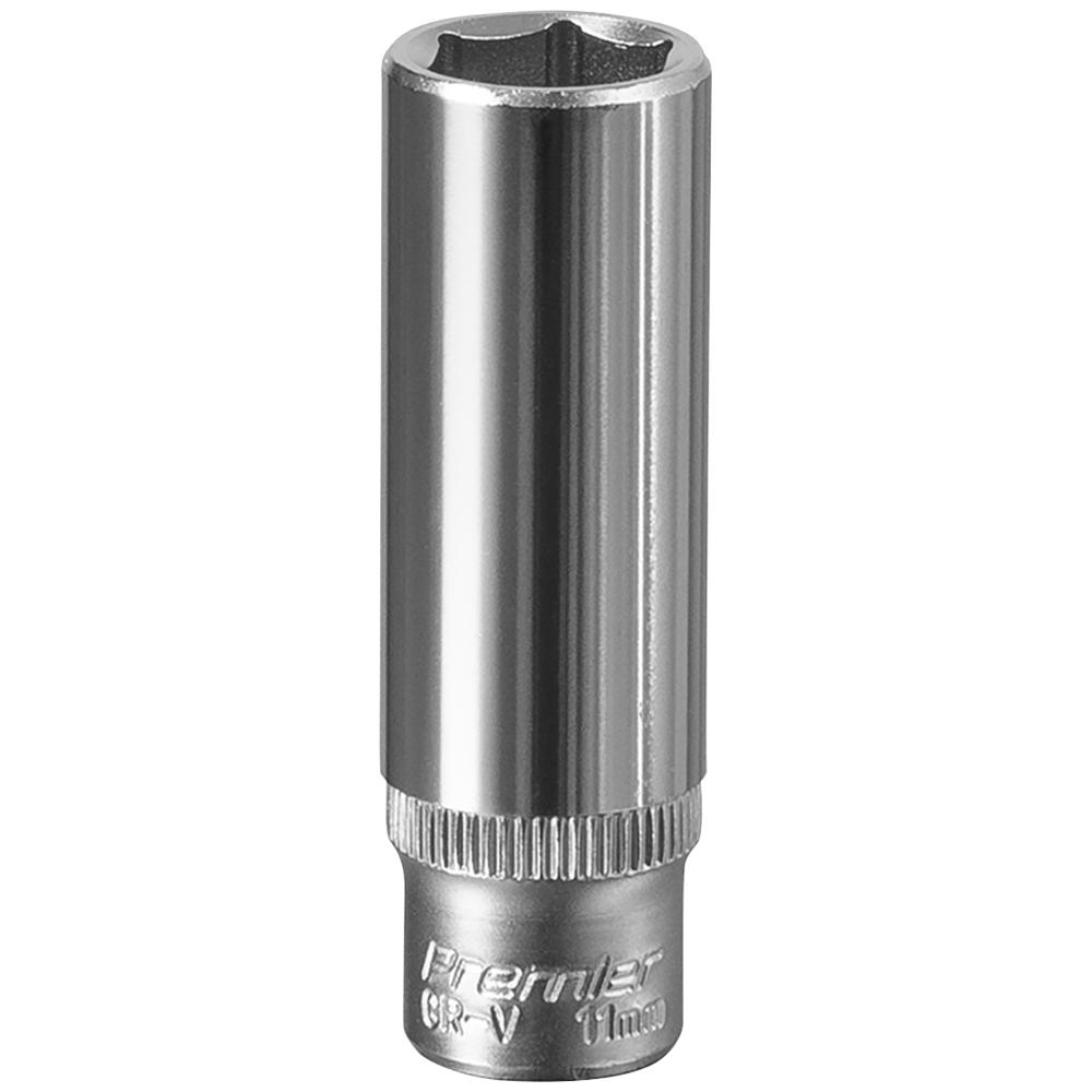 Sealey 1/4" Drive Deep Hexagon WallDrive Socket Metric 1/4" 11mm